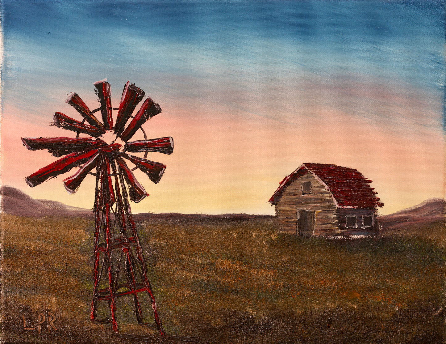 Colorful Windmill 11x14