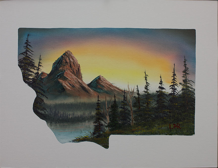 Montana Mountain 14x18