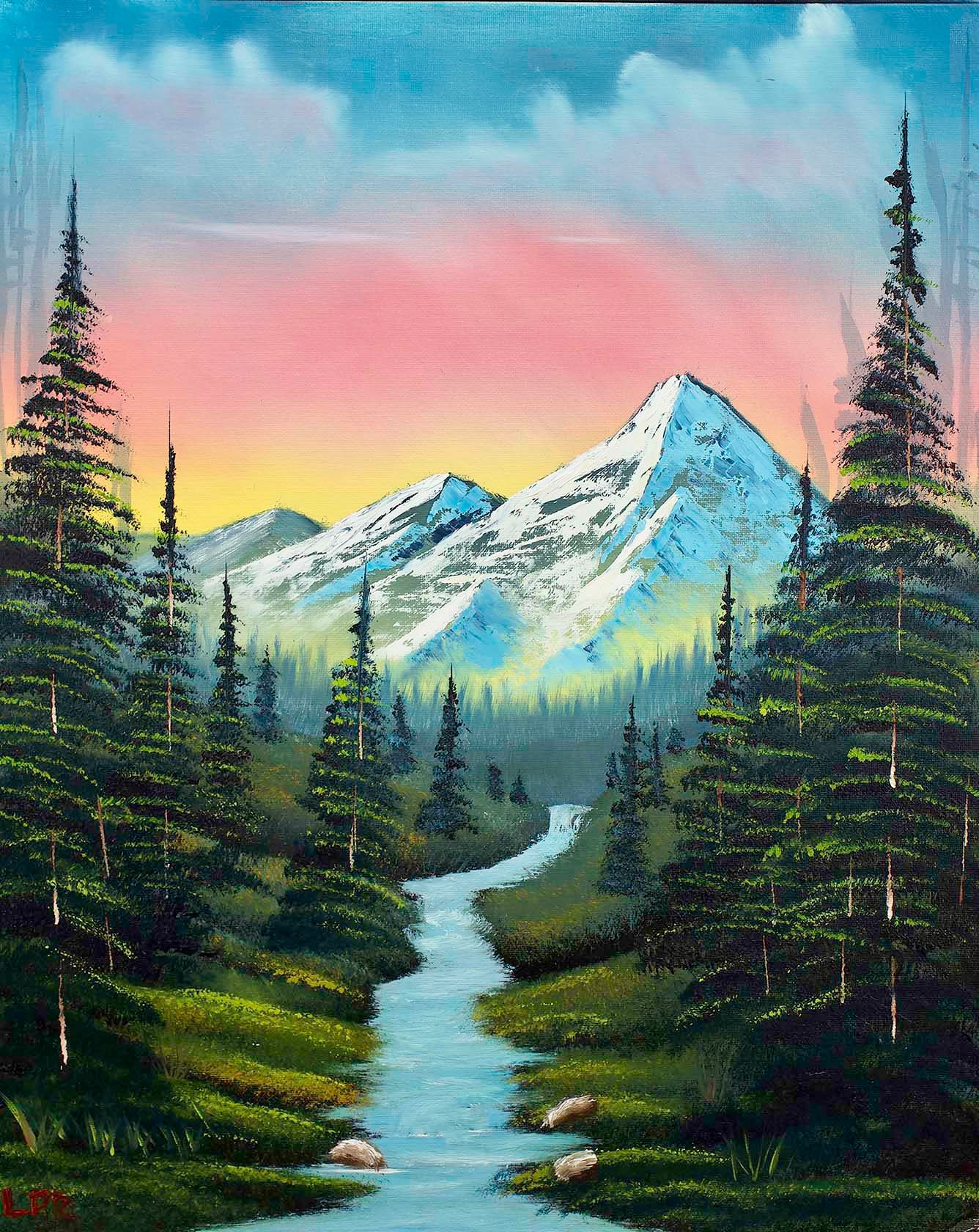 River from the Mountain 16x20