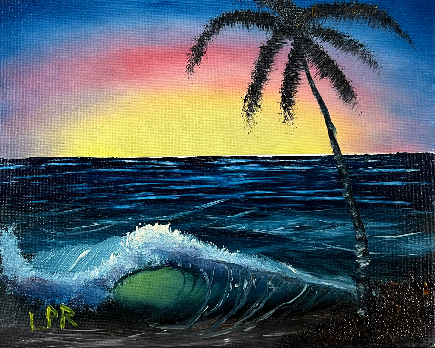 Sunset Waves 8x10